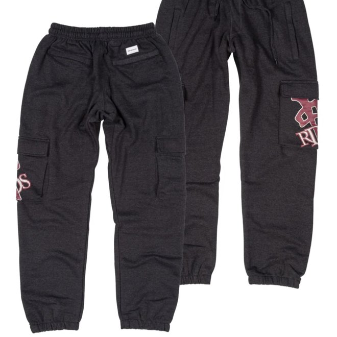 RDS OG CARGO SWEATPANTS BLACK HEATHER/MAROON