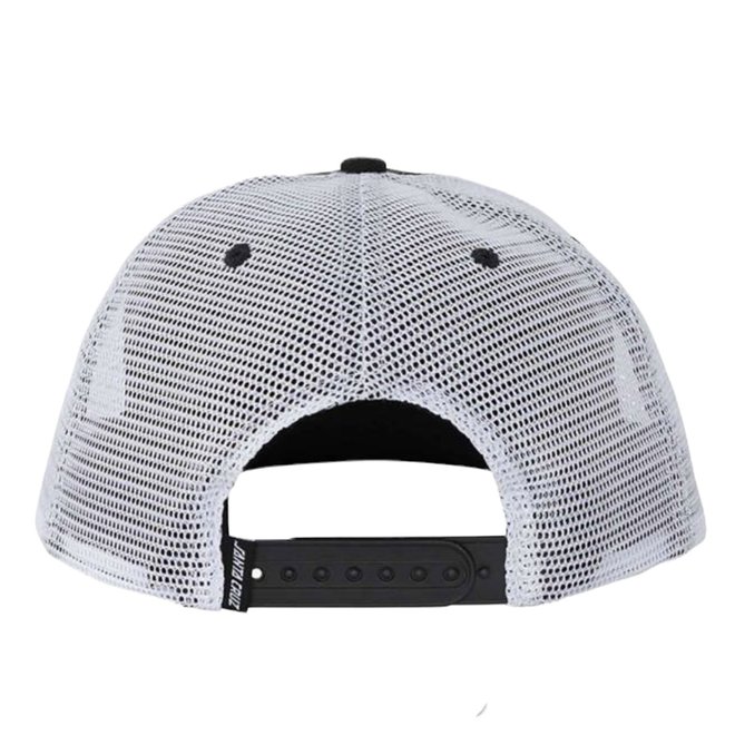 SANTA CRUZ ROB TARGET DOT TRUCKER HAT BLACK/WHITE