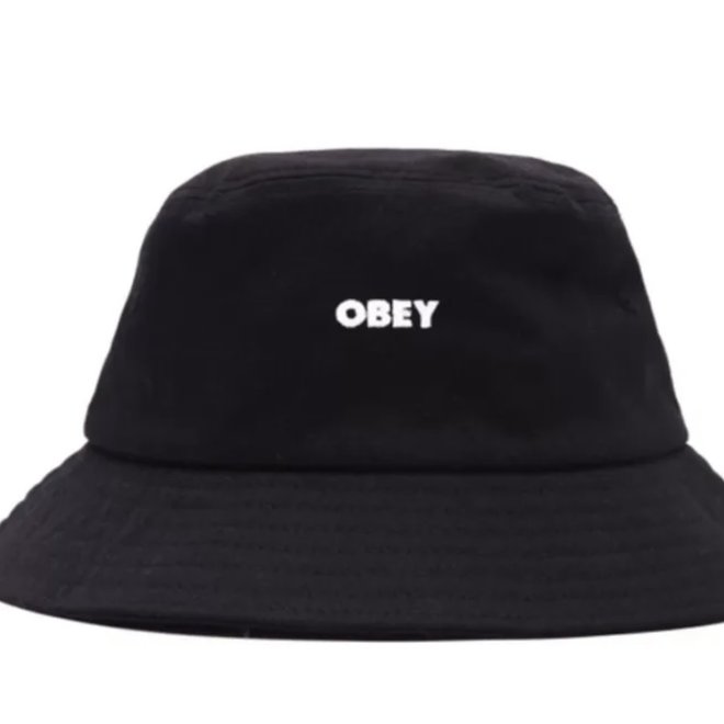 OBEY BOLD TWILL BUCKET HAT BLACK