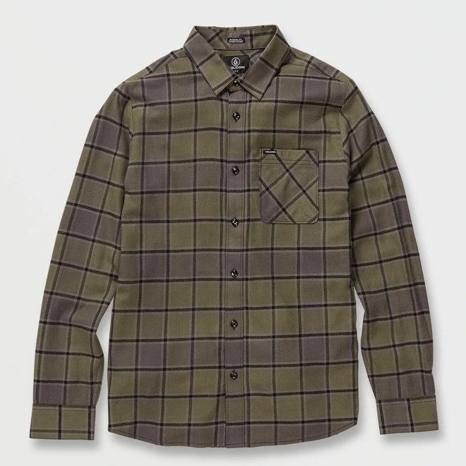 VOLCOM CADEN PLAID LS BU MIL