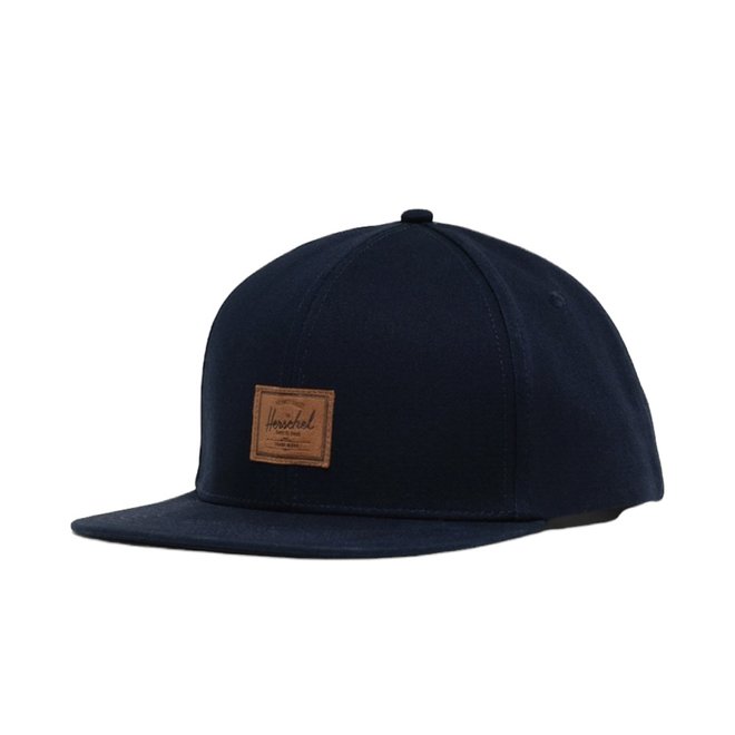 HERSCHEL WHALER SUEDE SNAPBACK HAT PEACOAT