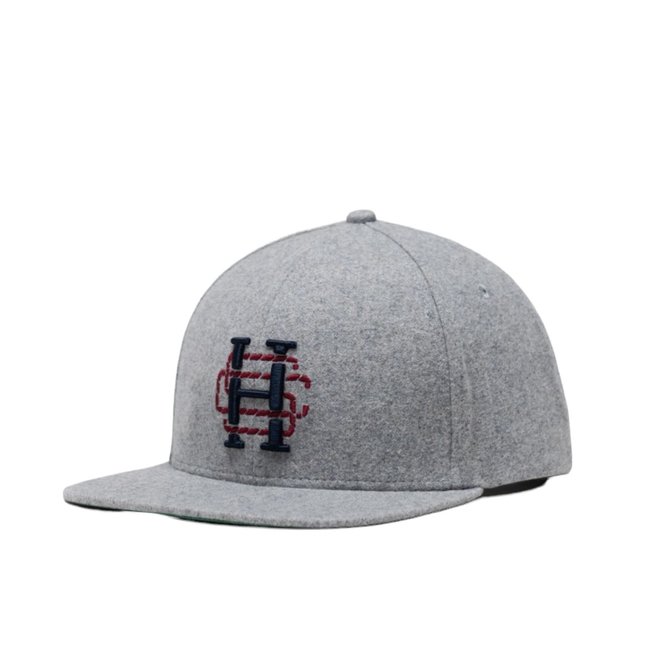 HERSCHEL WHALER HSC SNAPBACK HAT HEATHER LIGHT GREY