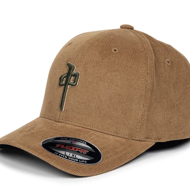 OG PUFFY CORDUROY FLEXFIT HAT KHAKI/OLIVE