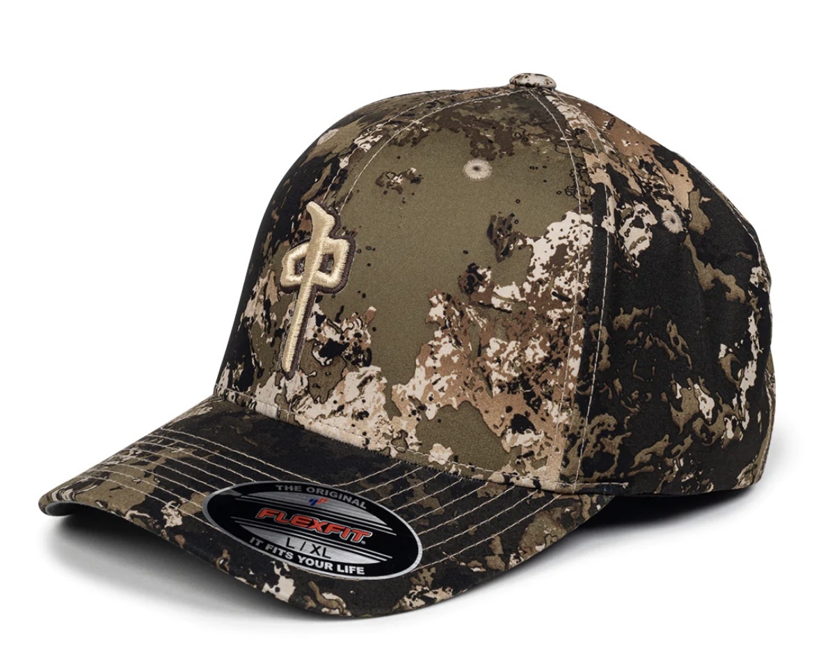 RDS OG PUFFY FLEXFIT HAT BROWN VEIL CAMO - Laces