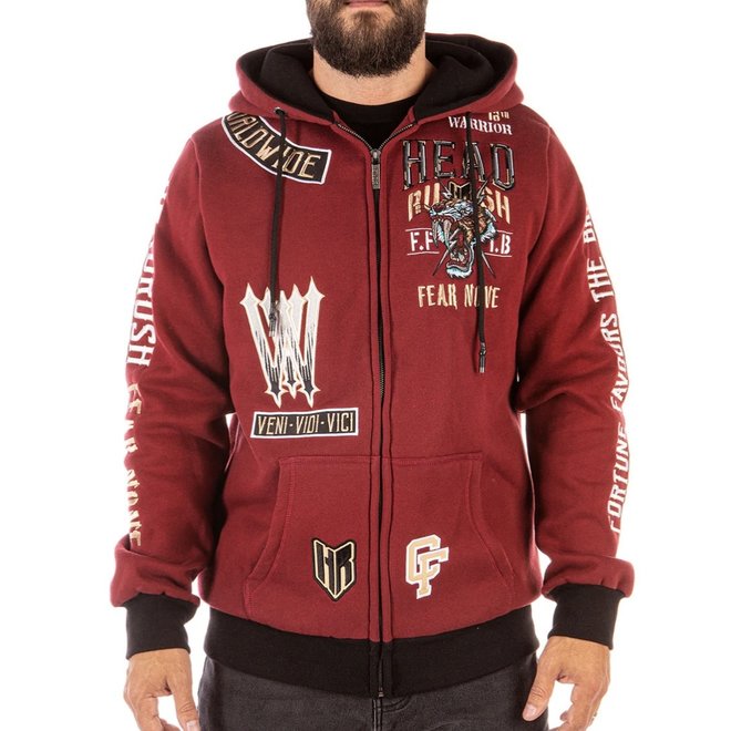 THE WILD THING ZIP HOODY DARK RED