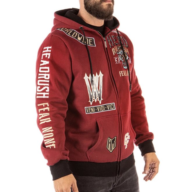 THE WILD THING ZIP HOODY DARK RED