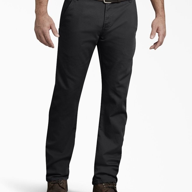 REGULAR FIT STRAIGHT LEG CARPENTER PANTS BLACK