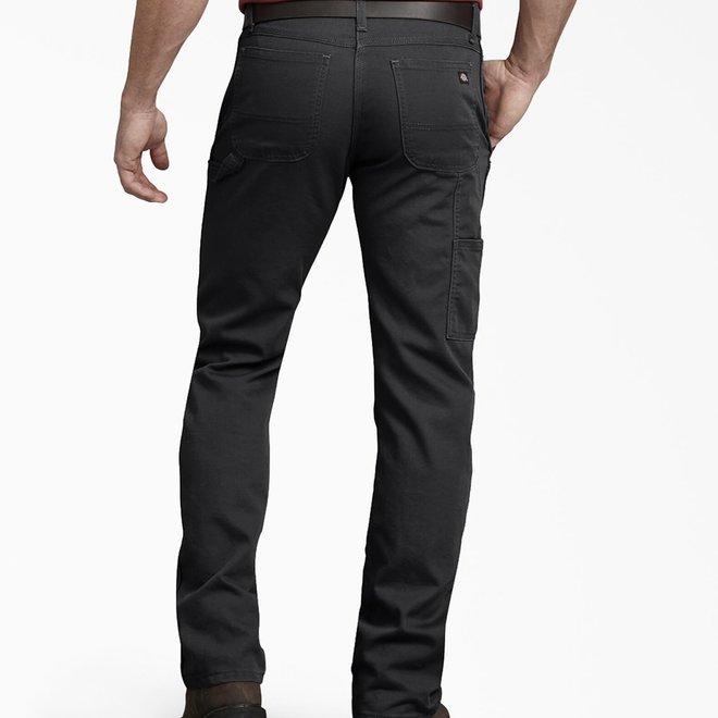 REGULAR FIT STRAIGHT LEG CARPENTER PANTS BLACK