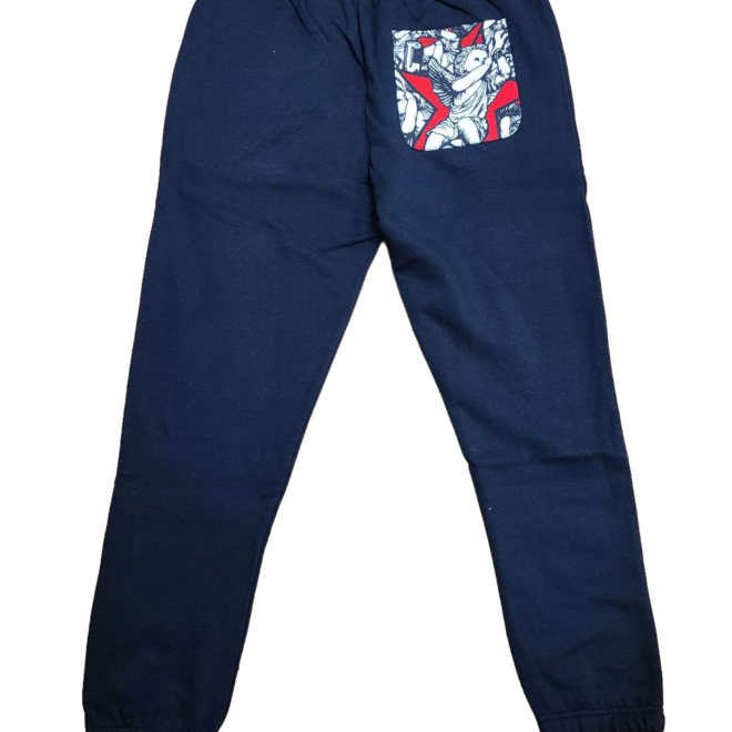 AOP POCKET STARS SWEATPANT BLACK