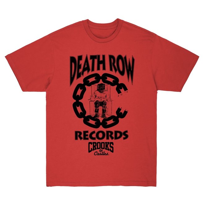 DEATH ROW X CROOKS 2 SS TEE RED