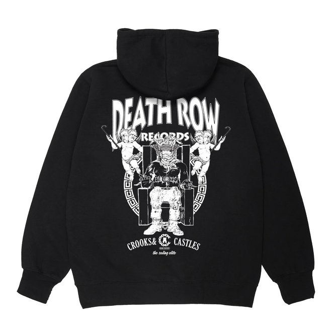 CROOKS X DEATH ROW PO HOODY BLACK