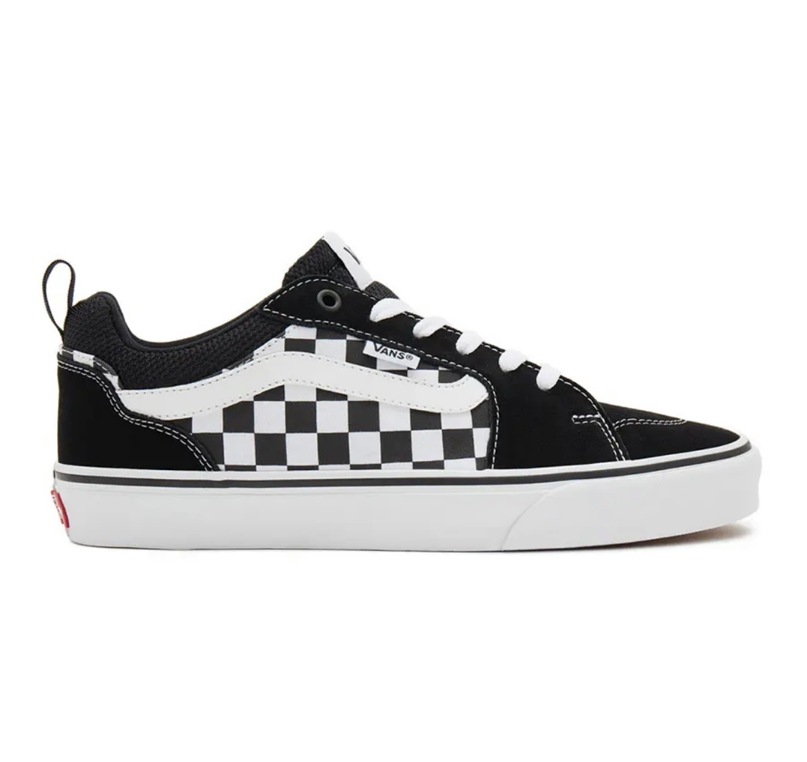 Black on white vans best sale