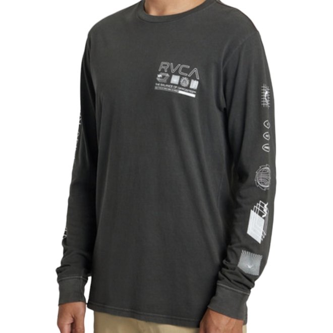 WHITE NOISE LS TEE BLACK