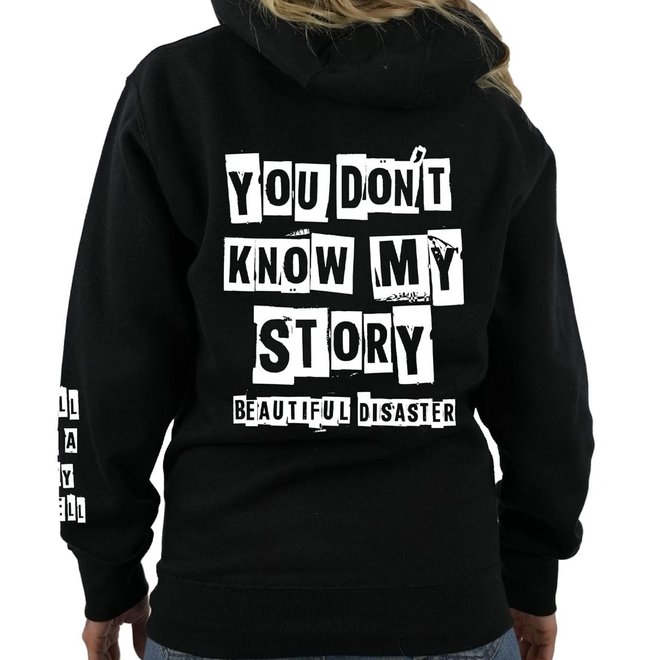 YOU DONT KNOW MY STORY PO HOODY BLACK