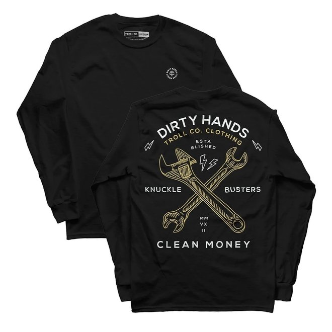 TWISTING WRENCHES LS TEE BLACK