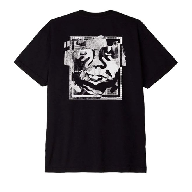 TORN ICON FACE SS TEE BLACK