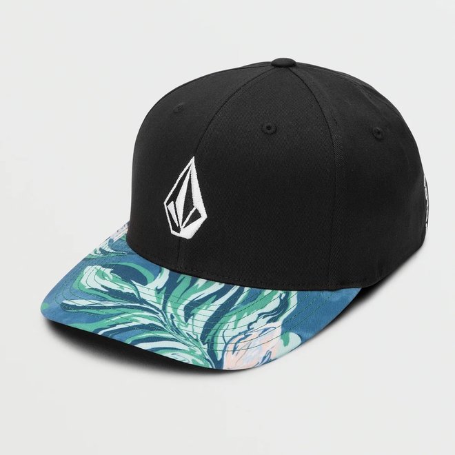 FULL STONE PRINT FLEXFIT HAT BLK