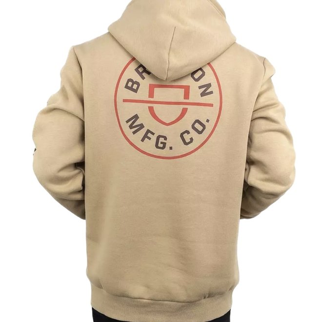 CREST PO HOODY SAND/BURNT ORANGE/DARK EARTH