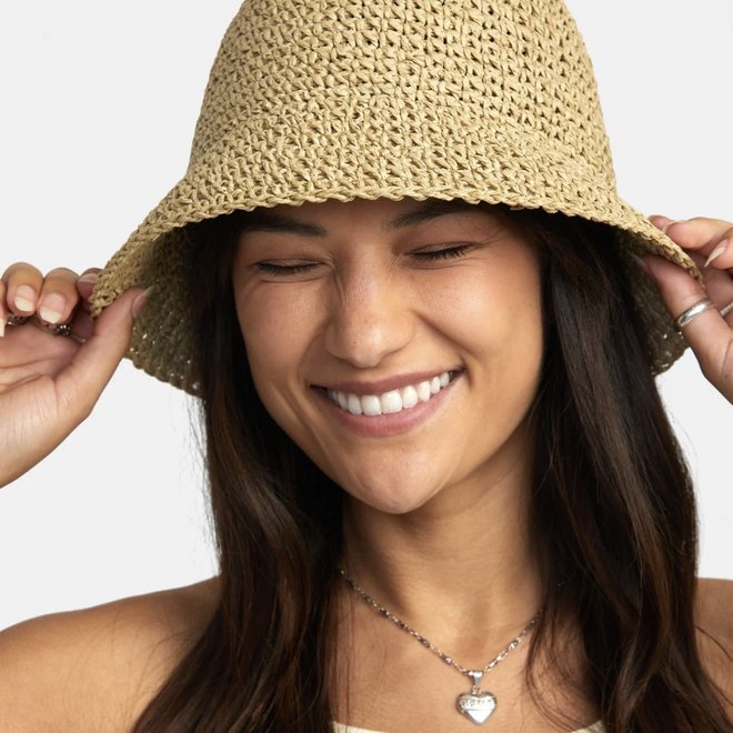 LAGUNA STRAW BUCKET HAT NATURAL