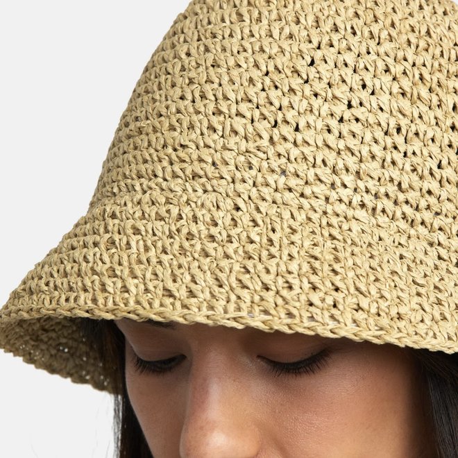 LAGUNA STRAW BUCKET HAT NATURAL