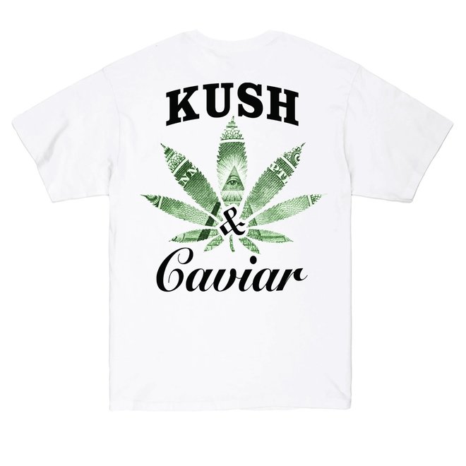 420 KUSH AND CAVIAR SS TEE WHITE