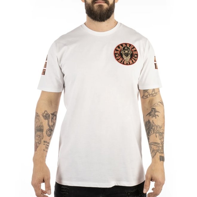 THE JUDGE CREW NECK PATCH SS TEE WHITE