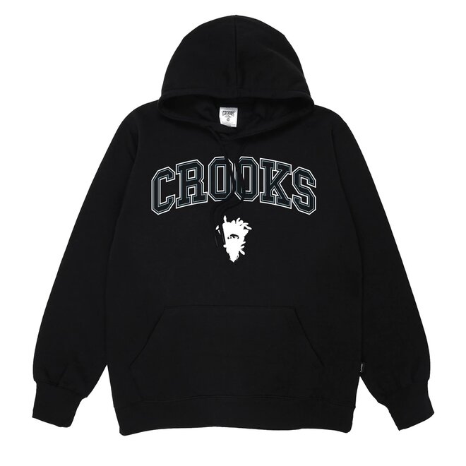 COLLEGIATE PO HOODY BLACK