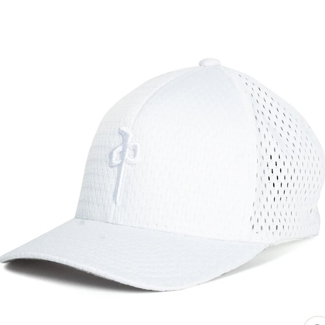 SPORT MESH OG PUFFY FLEXFIT HAT WHITE