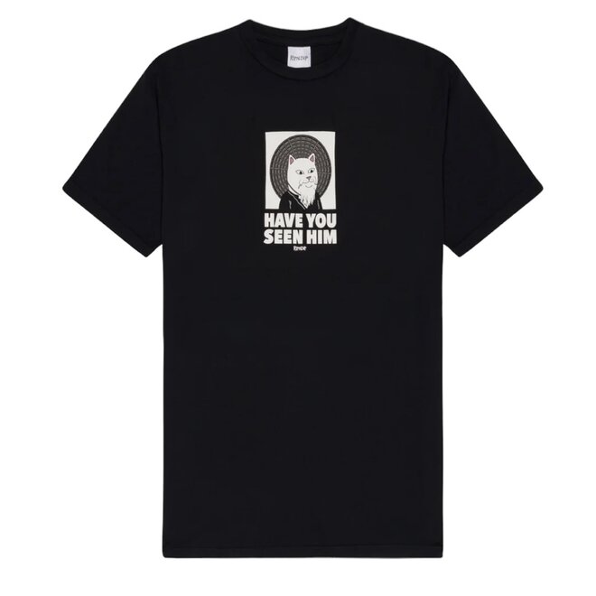 HAVE YOU SEEN HIM SS TEE BLACK