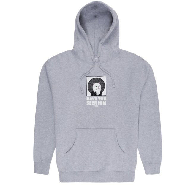 HAVE YOU SEEN HIM PO HOODY HEATHER GREY