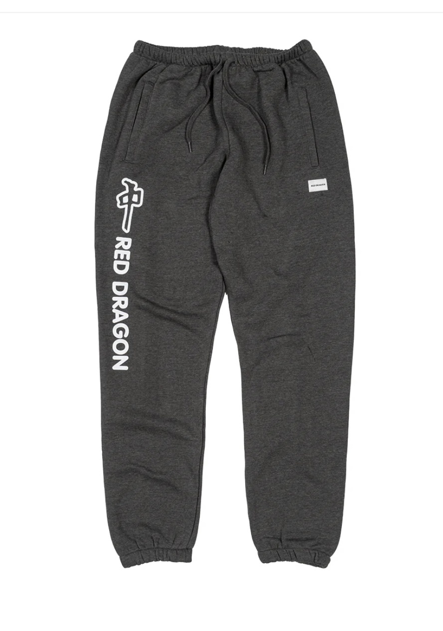 W RDS DRAGON CHUNG SWEATPANT DARK HEATHER GREY - Laces