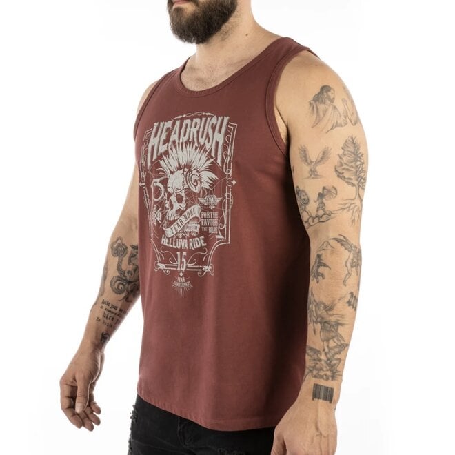 THE MOHAWK ANNIVERSARY COLLECTION TANK DARK RED