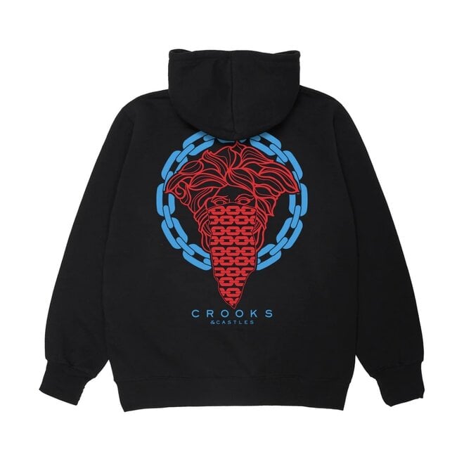 CROOKS BANDITO CHAIN GROUP PO HOODY BLACK