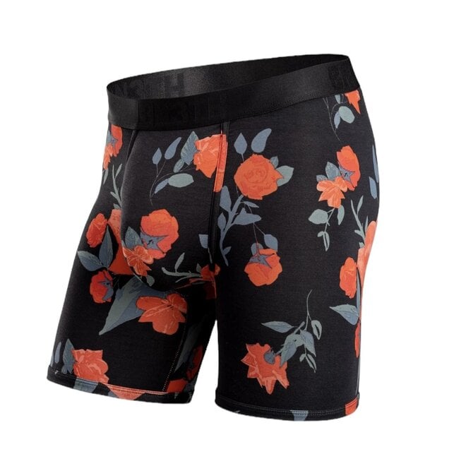 CLASSIC BOXER BRIEF: TROPICAL FLORAL BLACK