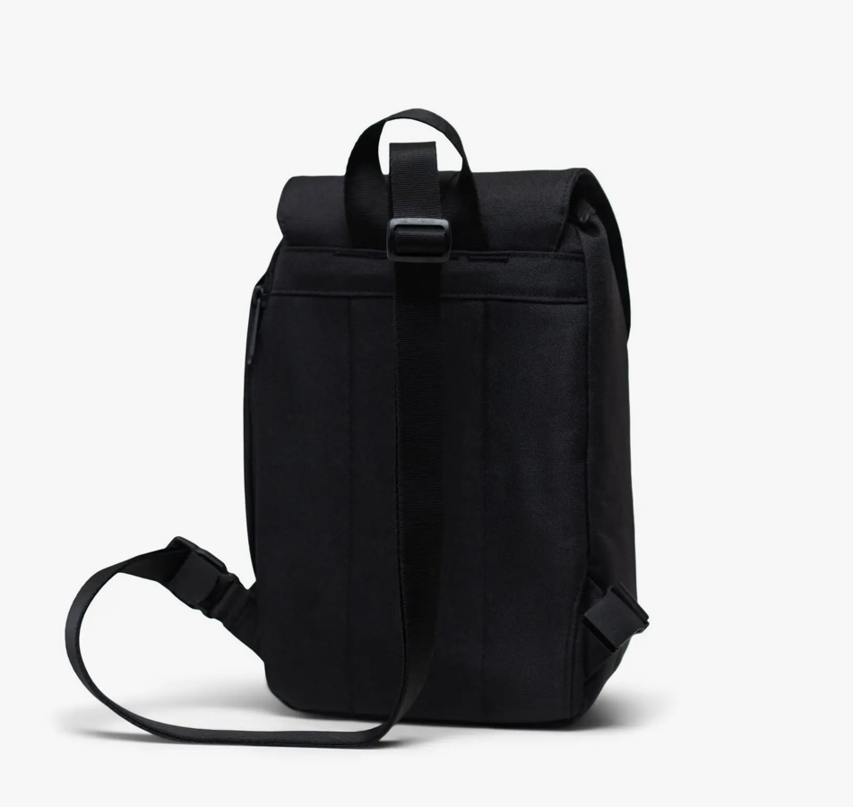 HERSCHEL RETREAT SLING BAG BLACK - Laces