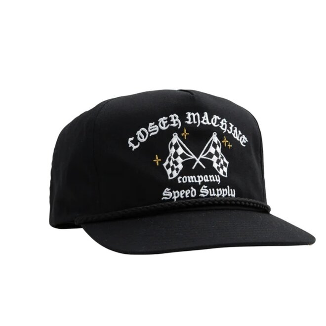 SPEED SUPPLY SNAPBACK HAT BLACK