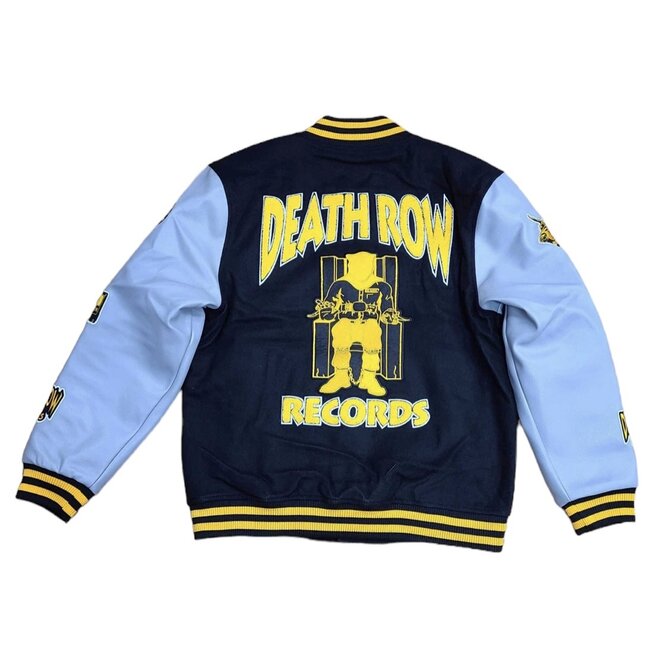 DEATH ROW COLLEGIATE VARSITY JACKET BLACK