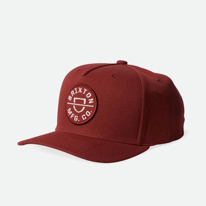 CREST C MP SNAPBACK HAT BARN RED