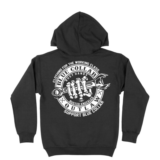 BLUE COLLAR OUTLAW PO HOODY BLACK