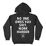 WORK HARDER ZU HOODY BLACK
