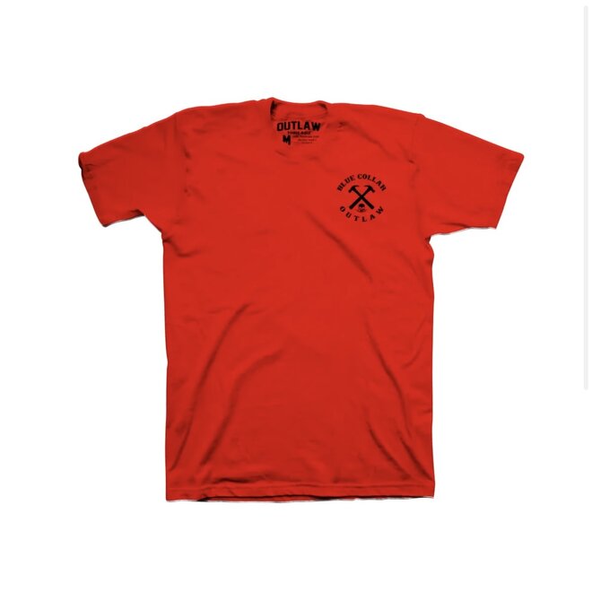 WORK HARDER SS TEE RED