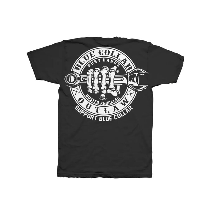 BLUE COLLAR OUTLAW SS TEE BLACK