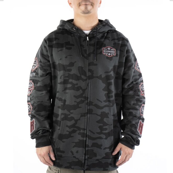 THE VINTAGE CRUISER ZU HOODY BLACK CAMO