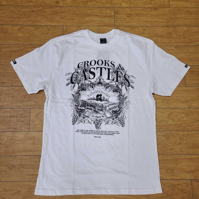 HOME OF THE RULING ELITES SS TEE WHITE