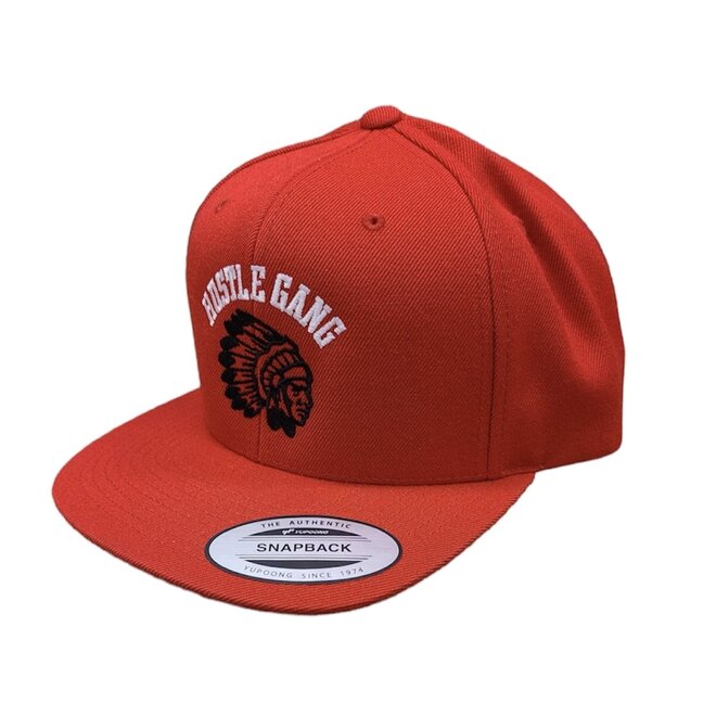 CRUMBLED SNAPBACK HAT RED