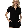 UTILITY ROMPER BLACK