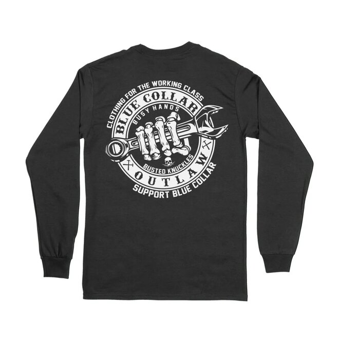 BLUE COLLAR OUTLAW LS TEE BLACK