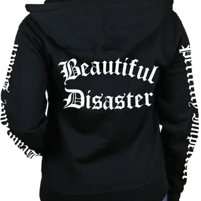 DEFINED ZIP HOODY BLACK