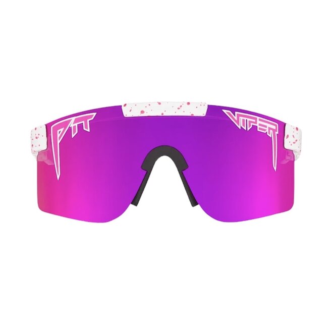 THE LA BRIGHTS POLARIZED PINK LENS NARROW SUNGLASSES