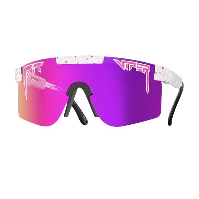 THE LA BRIGHTS POLARIZED PINK LENS NARROW SUNGLASSES